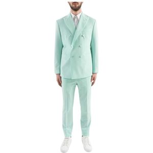 Corsinelabedoli, Heren, Pakken, Groen, Maat: S Wol,