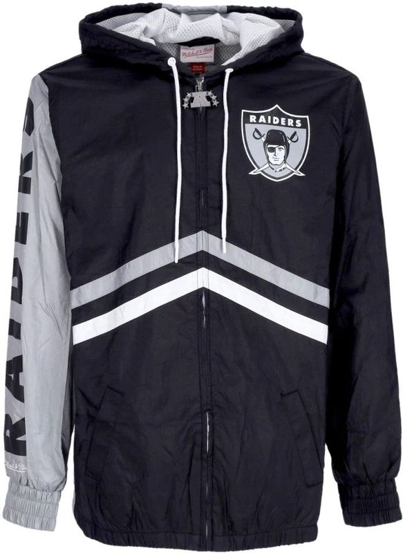 Mitchell & Ness - Oakland Raiders Undeniable - Waterdichte Jas - Zwart