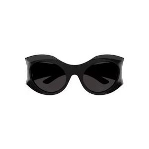 Balenciaga Vlinderzonnebril voor dames met acetaat montuur , Black , Dames , Maat: 56 MM