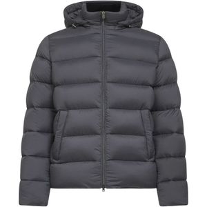 Herno, Heren, Jassen, Grijs, Maat: XL Nylon,