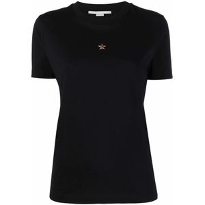 Stella McCartney, Dames, Tops, Zwart, Maat: S Katoen,