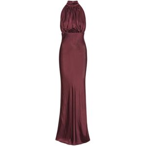 Rotate Birger Christensen, Dames, Jurken, Rood, Maat: L Zijde,