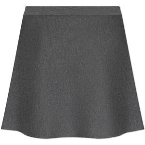 Samsøe Samsøe, Dames, Rokken, Grijs, Maat: XS Leer,