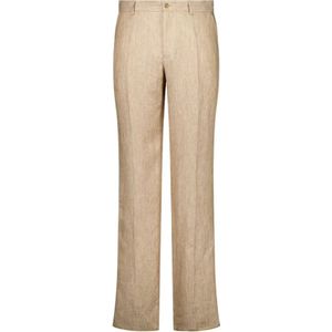 Dolce & Gabbana, Heren, Broeken, Beige, Maat: S Linnen,