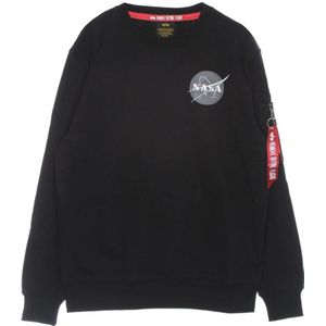 Alpha Industries, Heren, Sweatshirts & Hoodies, Zwart, Maat: M Katoen,