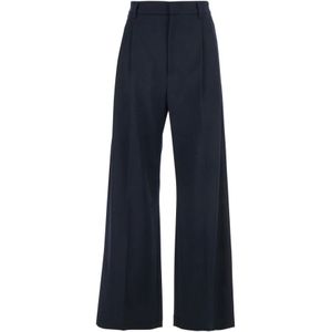 Tela, Dames, Broeken, Blauw, Maat: XS Wol,