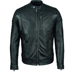 Le Temps Des Cerises, Heren, Jassen, Groen, Maat: L Leer,