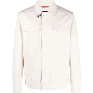 Fay, Heren, Jassen, Beige, Maat: M Katoen,