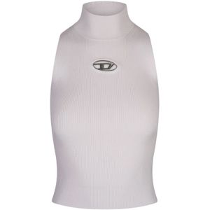 Diesel, Dames, Tops, Wit, Maat: L Viscose,