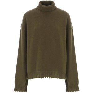 UMA Wang, Dames, Truien, Groen, Maat: S Kasjmier,