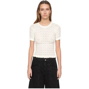 Sea NY, Dames, Truien, Wit, Maat: M Viscose,