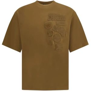 Dsquared2, Heren, Tops, Bruin, Maat: L Katoen,