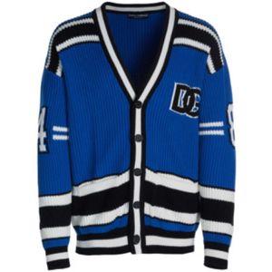 Dolce & Gabbana, Heren, Truien, Blauw, Maat: L Katoen,