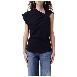 Isabel Marant, Dames, Tops, Zwart, Maat: XS Katoen,