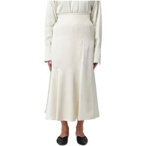 Jil Sander, Dames, Rokken, Beige, Maat: XS