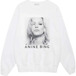 Anine Bing, Dames, Sweatshirts & Hoodies, Wit, Maat: S