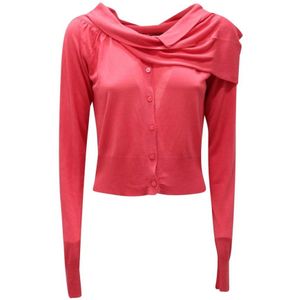 Liu Jo, Dames, Truien, Roze, Maat: M Zijde,