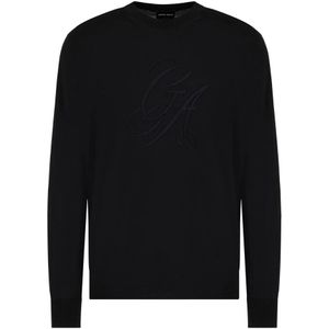 Giorgio Armani, Heren, Truien, Zwart, Maat: L