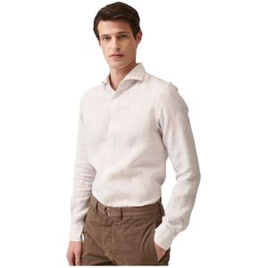 Xacus, Heren, Overhemden, Wit, Maat: 3XL Linnen,
