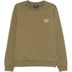 A.p.c., Dames, Sweatshirts & Hoodies, Groen, Maat: XL Katoen,