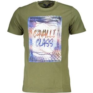 Cavalli Class, Heren, Tops, Groen, Maat: M Katoen,