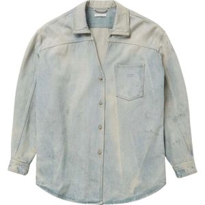 1989 Studio, Heren, Overhemden, Blauw, Maat: S Denim,