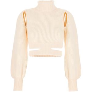 Andrea Adamo, Dames, Truien, Beige, Maat: M