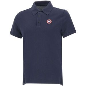 Canada Goose, Heren, Tops, Blauw, Maat: L Katoen,