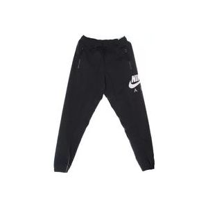 Nike Air Woven Pant - Zwart/Wit , Black , Heren , Maat: XL