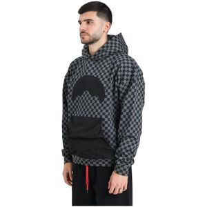 Sprayground, Heren, Sweatshirts & Hoodies, Grijs, Maat: S Nylon,