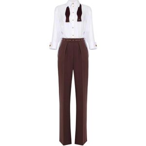Elisabetta Franchi, Dames, Jumpsuits & Playsuits, Veelkleurig, Maat: XS Katoen,
