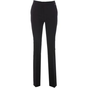 Liu Jo, Dames, Broeken, Zwart, Maat: L Poliester,