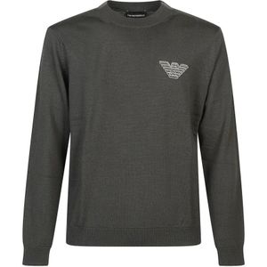 Emporio Armani, Heren, Truien, Grijs, Maat: XL Wol,