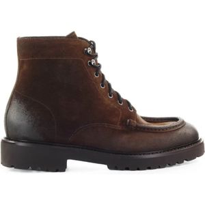 Doucal's - Combat Boots - Bruin - Suède Leer