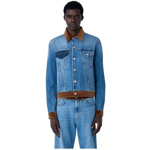 Marni, Heren, Jassen, Blauw, Maat: M Denim,