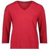 Betty Barclay - Fijngebreide Trui - Rood - Dames - V-hals