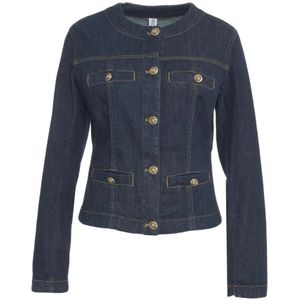 Liu Jo, Dames, Jassen, Blauw, Maat: S Denim,