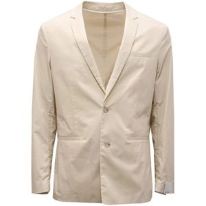 Paolo Pecora, Heren, Jassen, Beige, Maat: S Katoen,