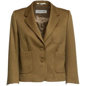 Dries Van Noten, Dames, Jassen, Groen, Maat: L Leer,