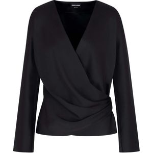 Giorgio Armani, Dames, Blouses & Shirts, Zwart, Maat: M