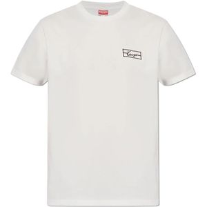 Kenzo, Heren, Tops, Wit, Maat: L Katoen,