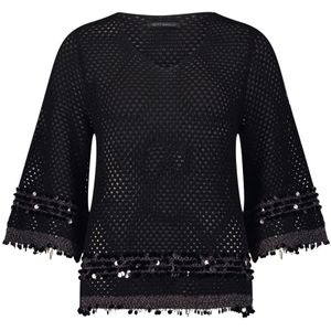 Betty Barclay, Dames, Blouses & Shirts, Zwart, Maat: M