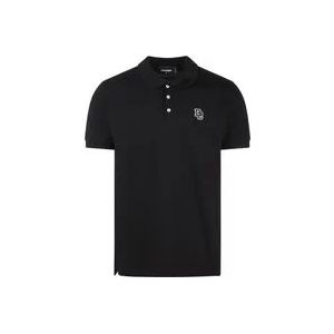 Dsquared2 Polo Hemden , Black , Heren , Maat: L