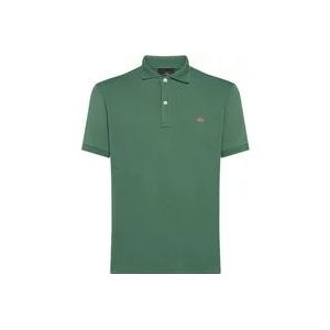 Peuterey Groene T-shirts en Polos , Green , Heren , Maat: XL