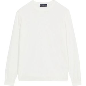 Brooks Brothers, Heren, Sweatshirts & Hoodies, Wit, Maat: 2XL Katoen,