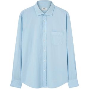 Hartford, Heren, Overhemden, Blauw, Maat: XL Katoen,