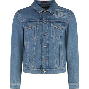 Gucci, Heren, Jassen, Blauw, Maat: M Denim,
