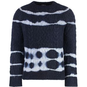 Malo, Heren, Truien, Blauw, Maat: M Zijde,