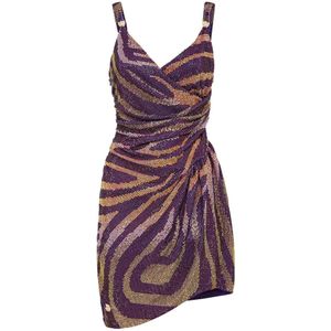 Philipp Plein, Dames, Jurken, Veelkleurig, Maat: XS Jersey,