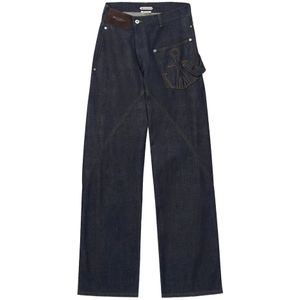 JW Anderson, Heren, Jeans, Blauw, Maat: W34 Katoen,